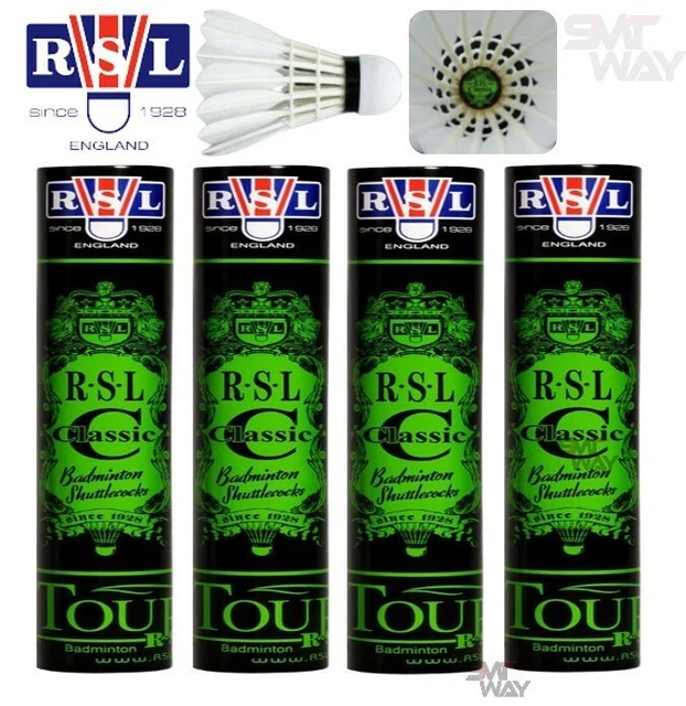 4 Rolls x RSL Classic Tourney Badminton Shuttlecock Speed 77 - FREE SHIPPING