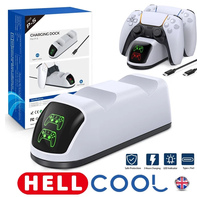 PS5 FAST Charging Station Controller Charger for Playstation 5 DualSense +cable £16.99 PicClick UK