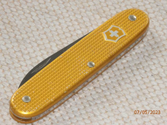 VTG RARE VICTORINOX Gold Bugnard ALOX OLD CROSS SWISS ARMY POCKET KNIFE