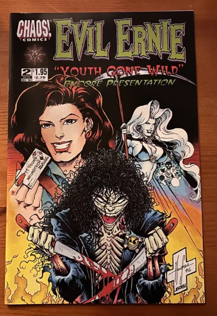 🔥Evil Ernie: Youth Gone Wild #2 Encore 1996 Chaos! comics High Grade Lady Death