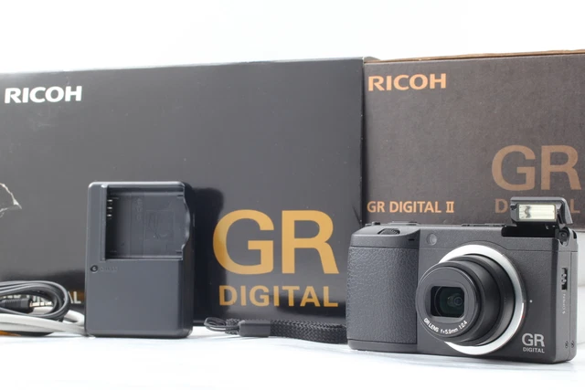 [MINT in Box / SH:1142] RICOH GR DIGITAL II 10.1MP Digital Camera Black JAPAN