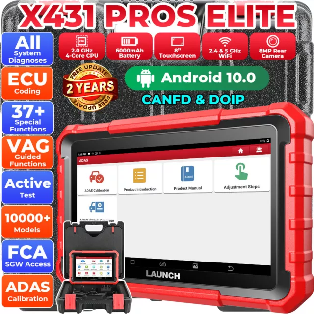 LAUNCH X431 PROS ELITE PRO 5 Diagnóstico OBD2 Escáner Programación Clave Español