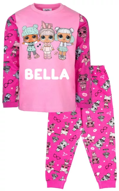 LOL Surprise - Personalised Kids Pyjamas - Pink Pyjamas With LOL Surprise Doll