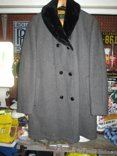 BOND'S VTG 70S 60s WOOL Sherpa Lined Collar Jacket coat pea 5th Avenue ...