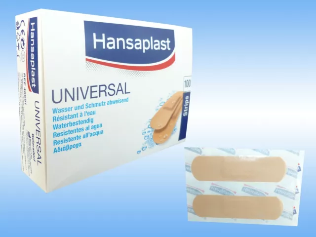 HANSAPLAST universal Water resistant Strips 19 x 72 mm 100 Stück Pflaster