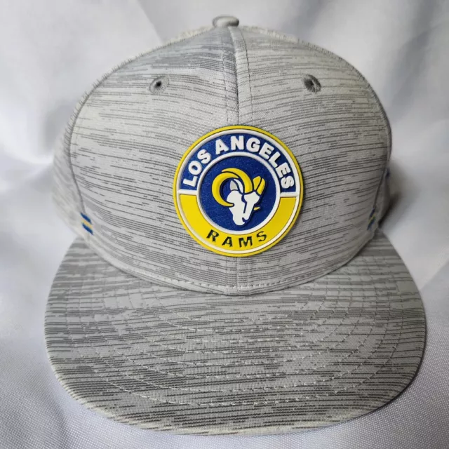 Los Angeles LA Rams New Era 9FIFTY NFL Adjustable Snapback Hat Cap Gray L/XL