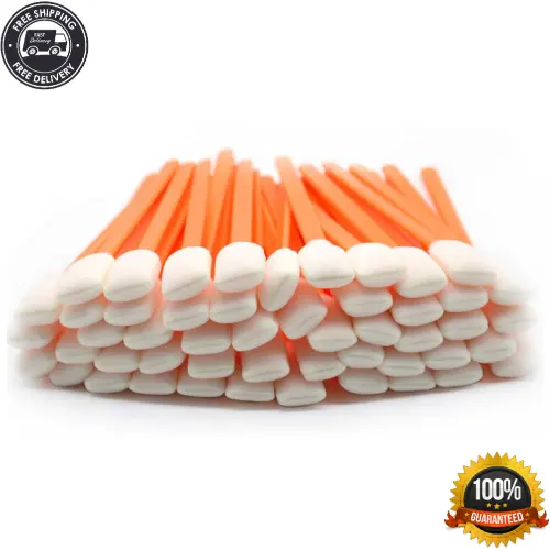 100Pcs 5.11" Foam Swabs Square Rectangle Cleaning Swab For Solvent Format Inkjet