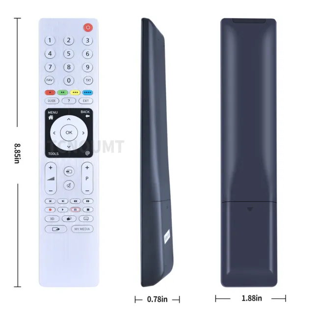 New RC3304809/01 Replacement Remote Control For GRUNDIG TV TS5187R-2