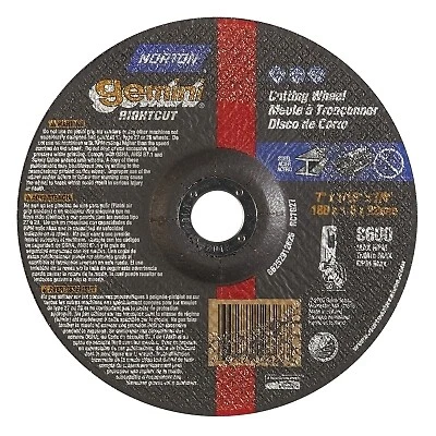 Gemini RightCut™ Right Angle Cut-Off Wheel, Type 27/42, 7 in dia x 0.045 in