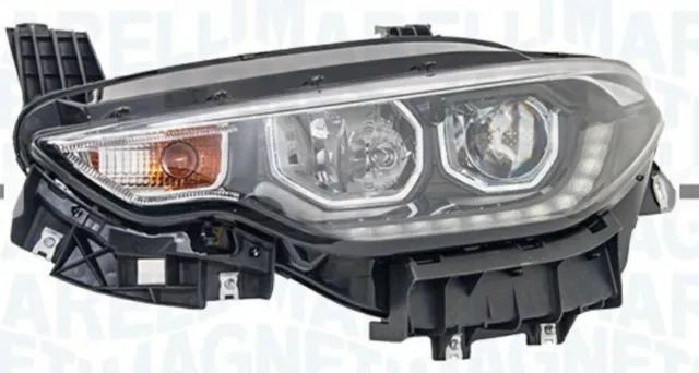 Faro Delantero Izquierdo 2h7 C / DRL LED Marco Cromado para Fiat Tipo 2015-