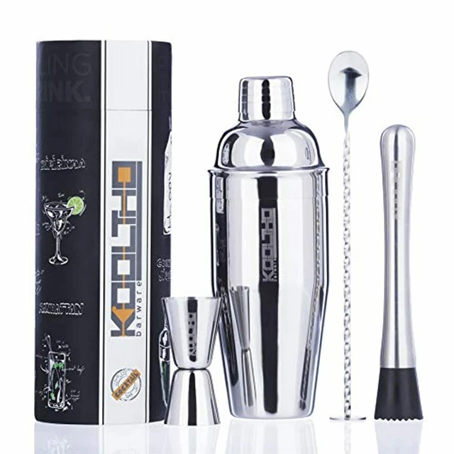Kit Cocktail avec Shaker Cocktails Doseur, Cadeaux Femme Homme, Pilon Mojito Cui