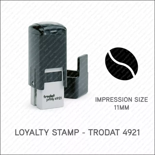 Loyalty Card Rubber Stamp Self Inking Small Pocket Sized With Cap - Trodat 4921