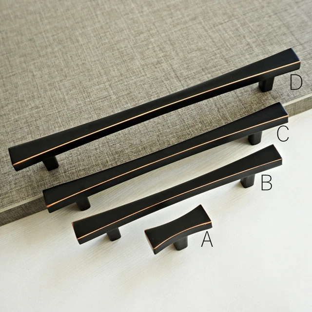 Oil Rubbed Bronze Cabinet Handles Drawer Pulls Knobs Brushed Brass Dresser Pulls