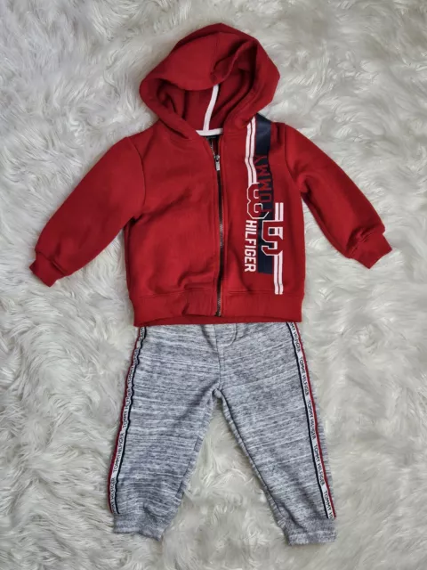 Tommy Hilfiger Baby Boy 18 Month 2 Piece Pants Hoodie Classic Retro Set