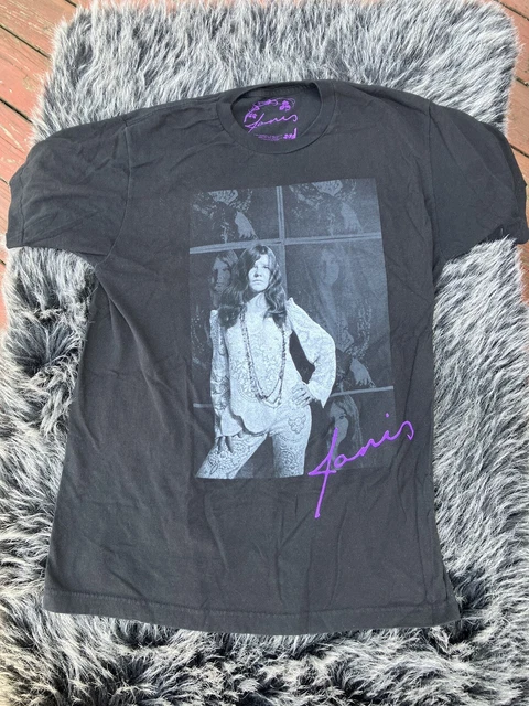 JANIS JOPLIN Classic Rock Band Adult Graphic T-Shirt  Medium