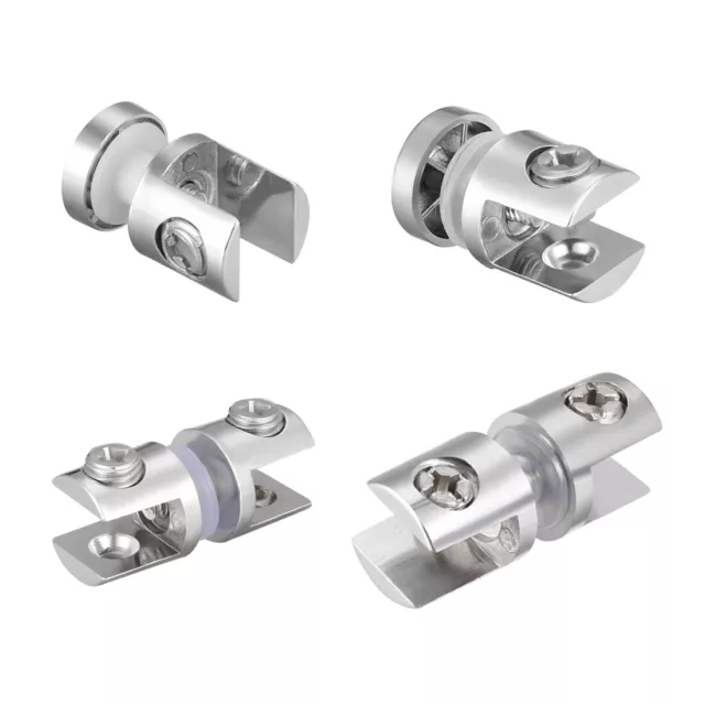 Glass Shelf Brackets - Adjustable Zinc Alloy Glass Clamp Holder