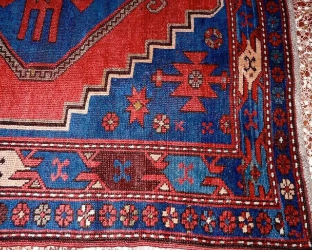 stupendo tappeto KAZAK antico 231x140 caucasico. e,caucasian rug persian turkish