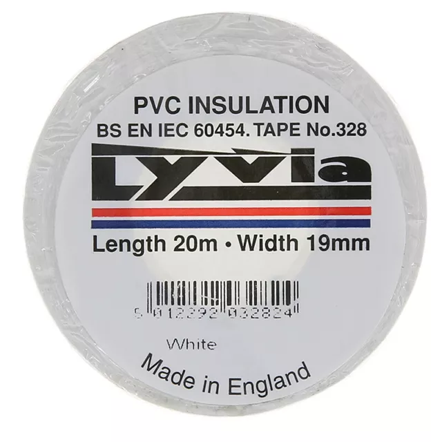Lyvia Electrical PVC Isolierband 20m Rollenbreite 19 mm