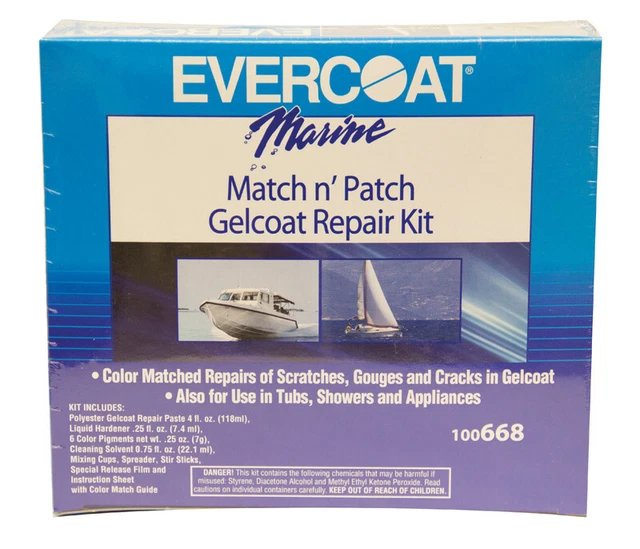 Evercoat 100668 Match N'Patch Gelcoat Repair Kit 4 oz.