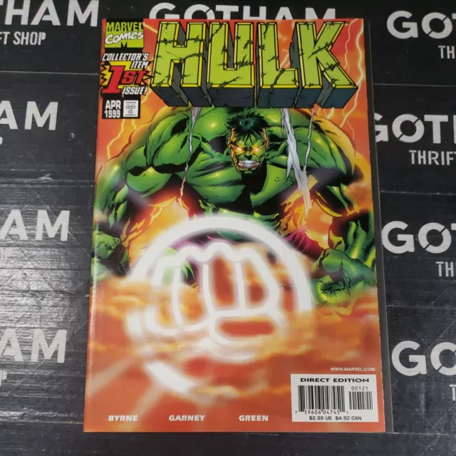Hulk #1 (Marvel 1999) Ron Garney Sunburst Variant Cover John Byrne Vintage