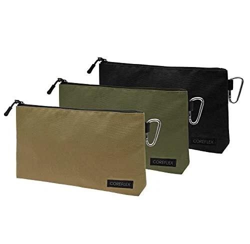 Coreflex 3 Pack Premium Tool Pouch Zipper Bag, Small Tool Bag, Multipurpose S...