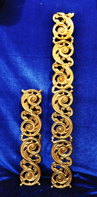 Neoclassical Bronze Ormolu Trim French Greek Roman Architectural Salvage Plaque