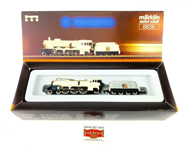 Train Miniature Märklin Mini-Club - Wagon Et Locomotive 8816 - En Boîte, Occasion