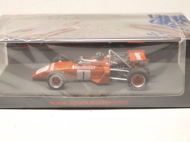 Spark Brabham BT38 #20 Wilson Fittipaldi B-W Hockenheim GP F2 1972 1/43 S7436