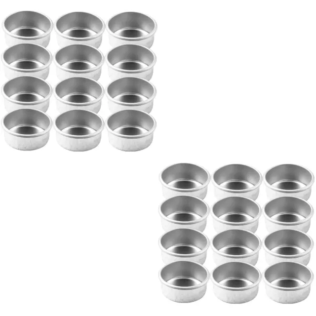 24 piezas Portavelas de hierro té para cocinar para el hogar bandejas de mesa para comer