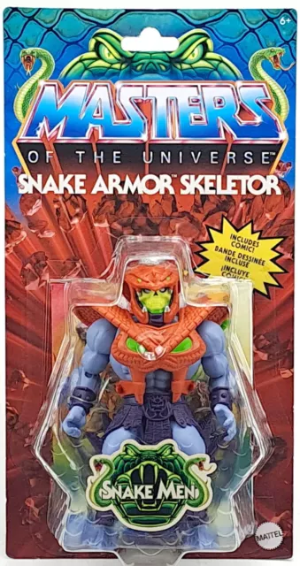 MASTERS OF THE UNIVERSE MOTU SNAKE MEN SKELETOR ACTIONFIGURE  5"/ca.14 cm MATTEL