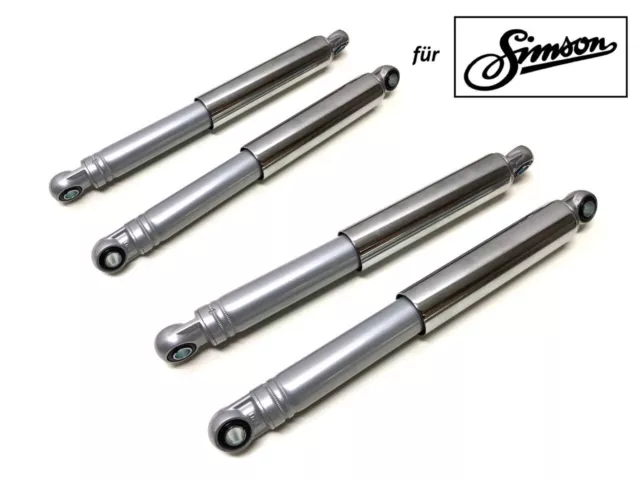 Stoßdämpfer Set Vorne + Hinten Grau Simson Schwalbe KR51 Star Sperber Habicht