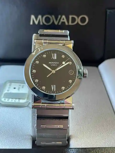 Movado Vizio 35mm Black Dial with Stainless Steel - Ref. 83 C2 878