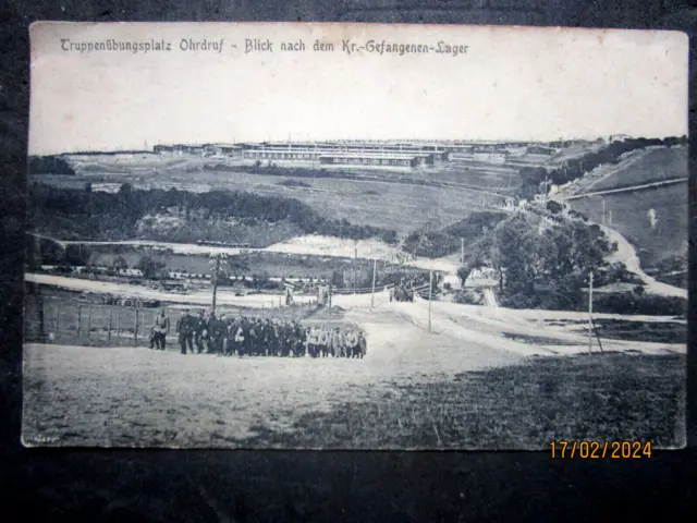 Feldpost 1.WK Truppenübungsplatz Ohrdruf-Blick nach dem Kr.-Gefangenen-Lager