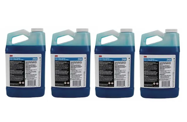 4x 3M 3-in-1 Floor Cleaner 24A 1.9L each for Flow Control System