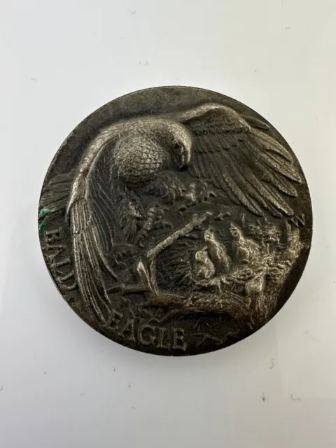 Wittnauer Mint Longines Symphonette Sterling Bald Eagle Silver Medal. #6223