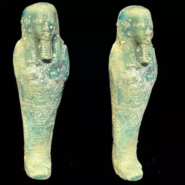 BEAUTIFUL ANCIENT EGYPTIAN  USHABTI SHABTI - 664 - 332bc (85)