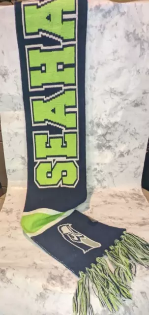 Seahawks Football Knit Scarf 62in