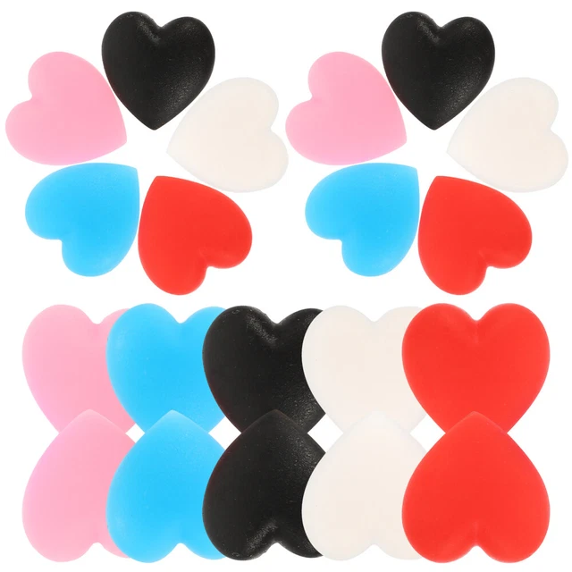 25 pares de gafas de silicona retenedor antideslizantes gafas de corazón clip
