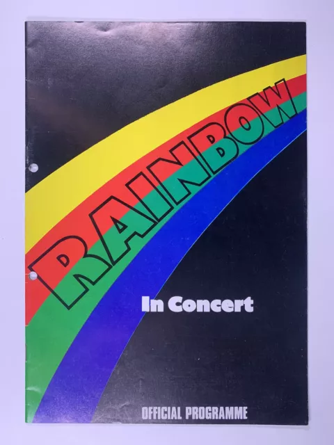 RAINBOW RITCHIE BLACKMORE Ronnie James Dio Program Rainbow Rising UK ...
