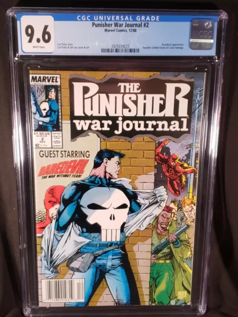 Punisher War Journal 2 CGC 9.6 Newsstand Daredevil