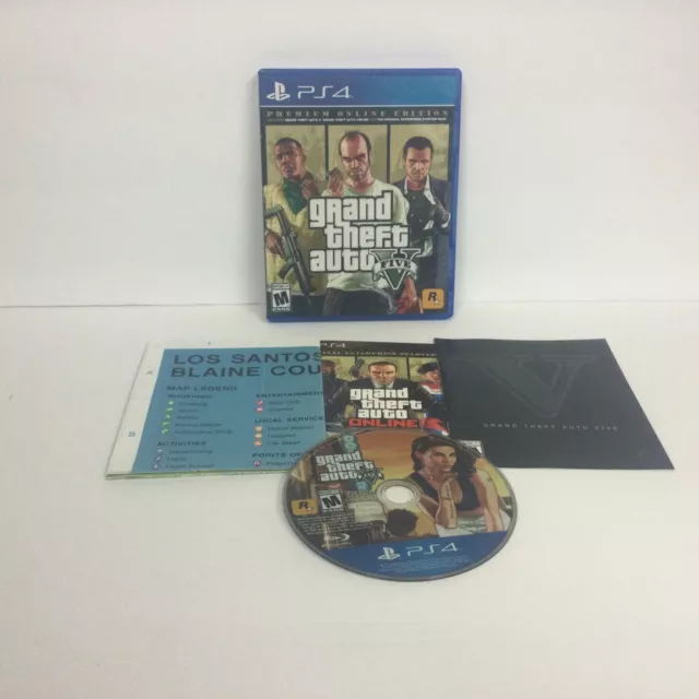 GRAND THEFT AUTO 5 - Premium Edition GTA V PS4 Video Game PlayStation 4
