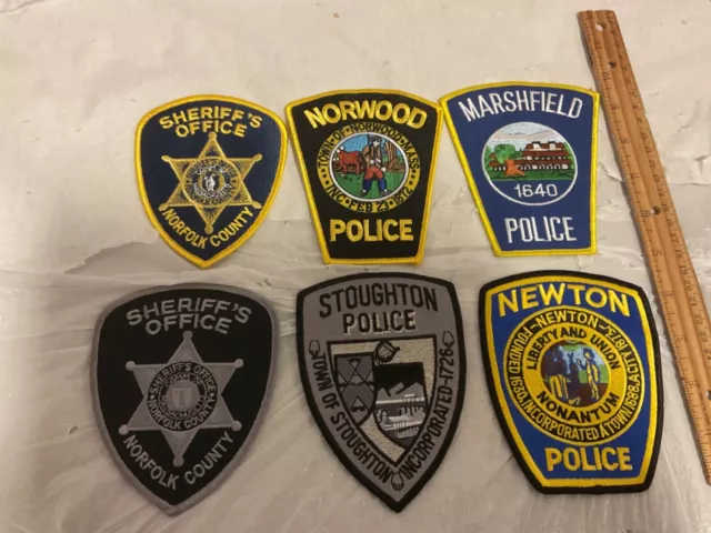 Police ,Sheriff’s Law Enforcement collectable Patch Set 6 pieces.