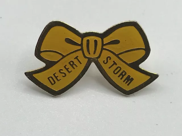 Desert Storm Yellow Ribbon Lapel Pin A4