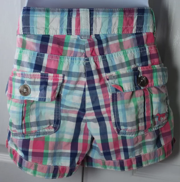 Mini short plaid rose 12 ans plaid 100 % coton 3