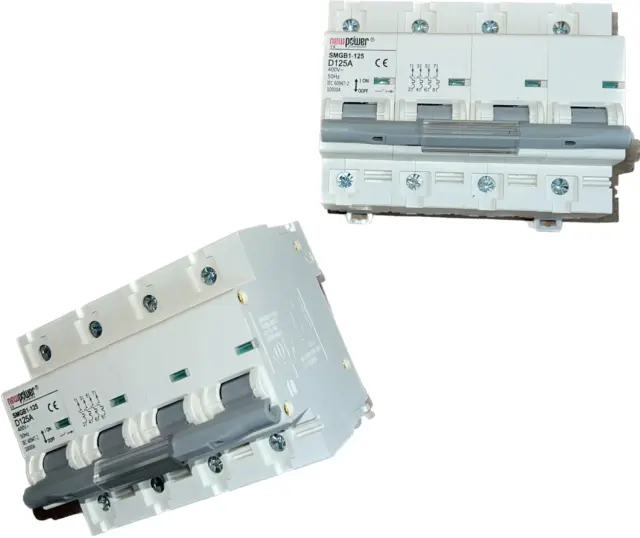 LS-Schalter 4P D 125A Leitungsschutzschalter Sicherungsautomat Leistungsschalter