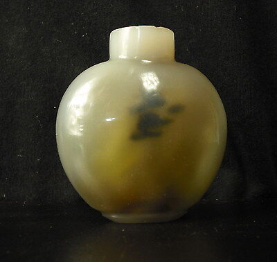 Tabatière de verre imitant l'agate Chine XIX glass Snuff Bottle China 天窗的玻璃仿玛瑙中国 2