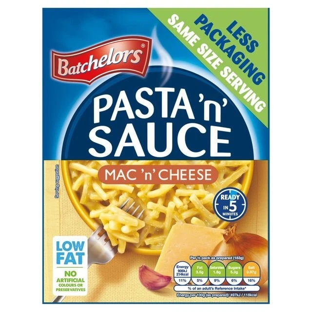 Batchelors pasta 'n' salsa Mac 'n' formaggio custodia 99 g di 7 (PM £1,19)