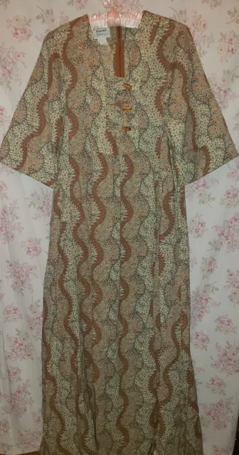 Vintage Liberty House By Lilia Honolulu Maxi Retro Dress Sz 9/10