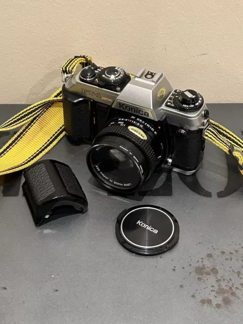 Konica FT-1 Motor 35mm Film SLR Camera with Konica Hexanon AR 50mm 1.8 Lens