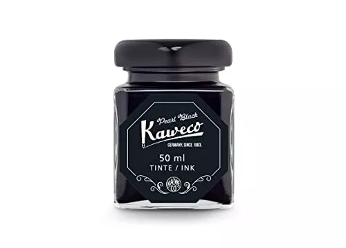 Kaweco Verre à encre 50 ml | Noir perle perle noire | vegan sans cruauté solu...